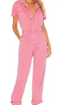 Pistola Grover Jumpsuit - Flamingo New With Tags Revolve