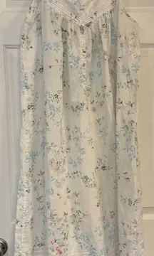 Eileen West Garden Of Dreams Nightgown Medium White Floral Cottagecore Feminine