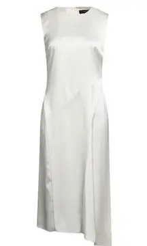 White Satin Dress