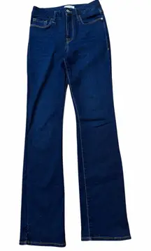 Frame Denim Le Mini Boot Dark Blue Bootcut Jeans