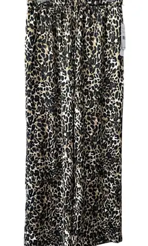 Rafaella Size Small Wide Leg Pull On Pants Cheetah Leopard Print NEW Casual