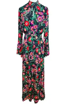 Misa Los Angeles Open Back Floral Maxi Dress NWT SMALL