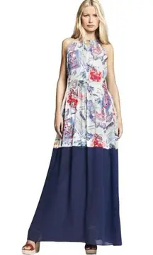 Peter Som For Design Nation Maxi Long Dress Size Large Postcard Halter Resort