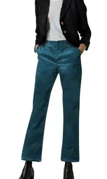 Talbots Signature Boot Teal Green Corduroy Pants Womens Size 22WP