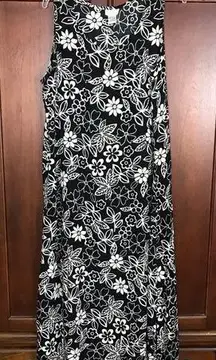 Jennifer Moore Sleeveless Dress Maxi Black L