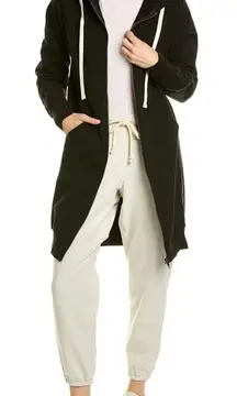 Electric & Rose Joplin Long Zip Hoodie In‎ Black Size XS