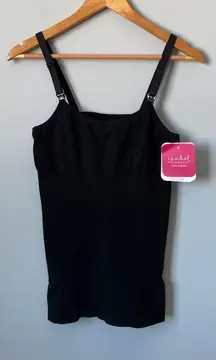 Isabel Maternity by Ingrid & Isabel Black Shaping Nursing Cami Tank Top XL