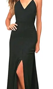 LULUS story of a starry night black maxi dress