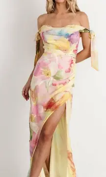 Baltic Born Allegra Off Shoulder Maxi Dress New Without Tags