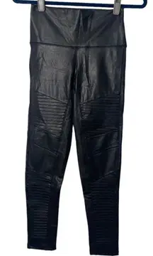 7 for all Mankind SZ XS black leather leggings