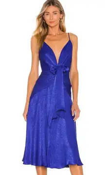 Katie May Sway Zeee Dress in Sapphire Blue Midi Extra Small