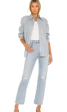 Agolde 90’s Pinch Waist High Rise Straight Leg Jeans in Flashback Wash Size 29