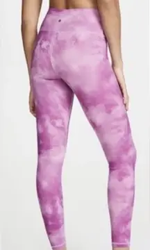 Spiritual Gangster High Rise Tie Dye Leggings Sunset Dye Pink Print Size Large
