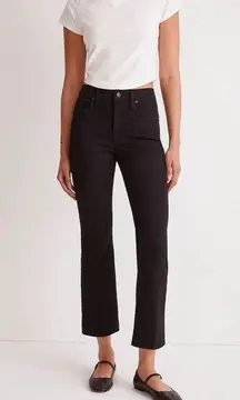 Madewell Kick Out Crop Jeans Black Size 24 NM320 New