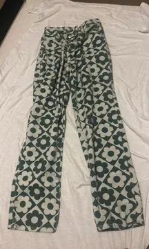 Patterned Flower Jeans