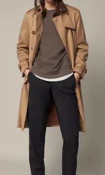 Massimo Dutti Black Pleated High Waisted Trousers Women Size 10 EUR 42