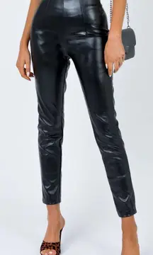 black leather pants