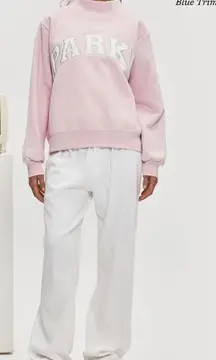 Parke Varsity Mockneck Nostalgia Pink and Blue embroidered!