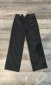 Universal Thread Black High-Rise Wide-Leg Jeans