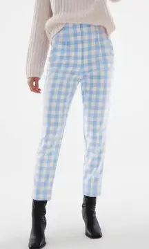 High Waisted Gingham Pants