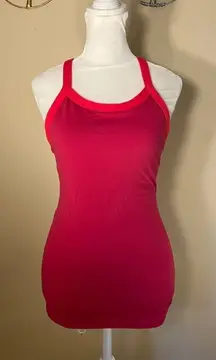 Lululemon Ujjayi Y II Athletic Tank Top in Raspberry Size 4