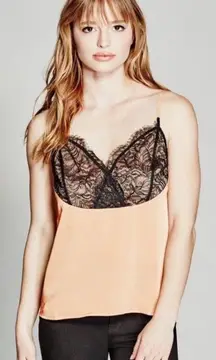 satin scalloped lace camisole Cami