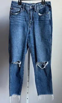 Good American sz 10/30‎ blue denim distressed jeans