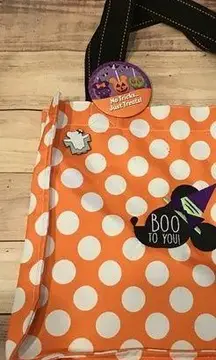 Disney Halloween Boo Tote Woman with Pins