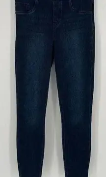 Spanx  Jean-ish Ankle Leggings Womens Size Medium M Dark Blue Stretch Pull On