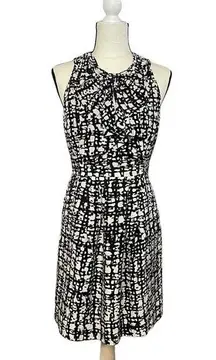 Kate Spade  Black White Bow Dress Size 4