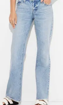 low rise bootcut jeans