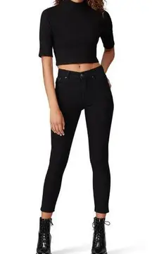 Reformation Black Button Fly Serena High Waist Skinny Jeans size 29