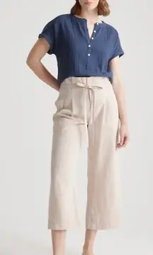 Quince | 100% Organic Cotton Gauze Roll Sleeve Shirt