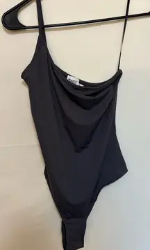 Princess Polly One Shoulder Black‎ Bodysuit Size 4