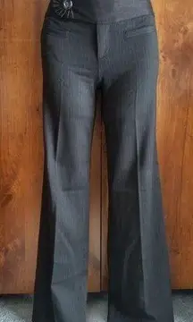 ANTHROPOLOGIE Cartonnier Black Pinstripe Slacks size 6