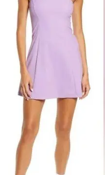 Outdoor Voices NWT  SOLD OUT One Shoulder Dress Built in Shorts Lavender Size L