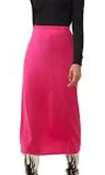 FRENCH CONNECTION Satin Midi Slip Skirt Hot Pink Size 2 Bright Fuchsia XS
