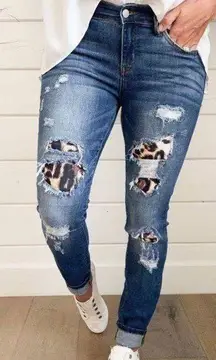 Leopard Print Jeans