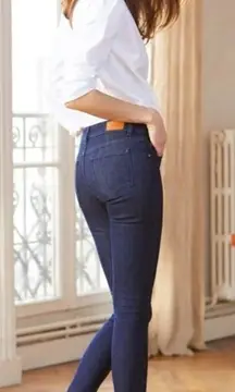 Sezane Denim Slim Jeans Raw Edge Sz. 27