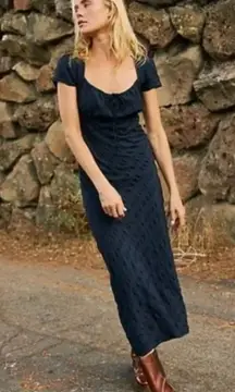 NWOT Free People Natalya Midi Dress Cotton Cap Sleeve