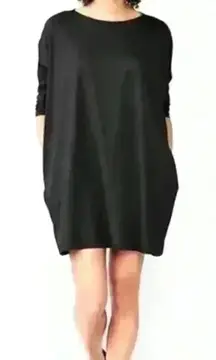 GAP Black 3/4 Sleeve T-Shirt‎ Dress with Pockets Size XS