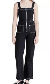 STEVE MADDEN Ellis Straight Leg Jumpsuit in black. Size Medium. NWOT