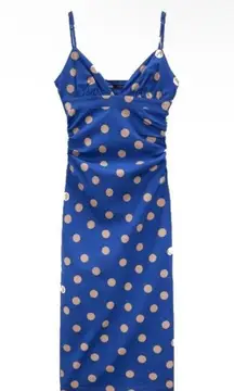 Blue Polka Dotted Dress