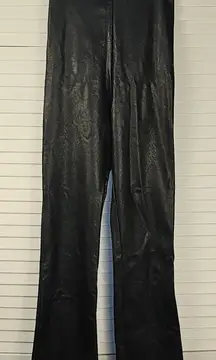 Commando Womens Black Faux Leather‎ Crop Pants XS