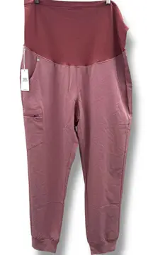 FIGS NWT Zamora Maternity Jogger Scrub Pants 2XL Rose Pink Workwear