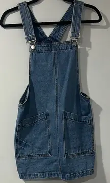 Forever 21 Women's Overalls Denim Mini Skirt Size M