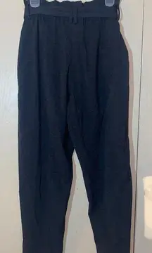 H&M Women's Paper Bag Tie Belt Wide Leg Pants - size 8