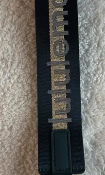 NWT Lululemon Never Lost Keychain | 3-Tone Word Mark‎ | Bone/Gold