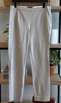 J. Crew Mid-Rise Martie Gray Twill Cropped Woven Career Dress Pant Trouser, 8 Ta