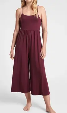Athleta Women's Deep Burgundy Nighttime Bliss Sleep Romper Sz S